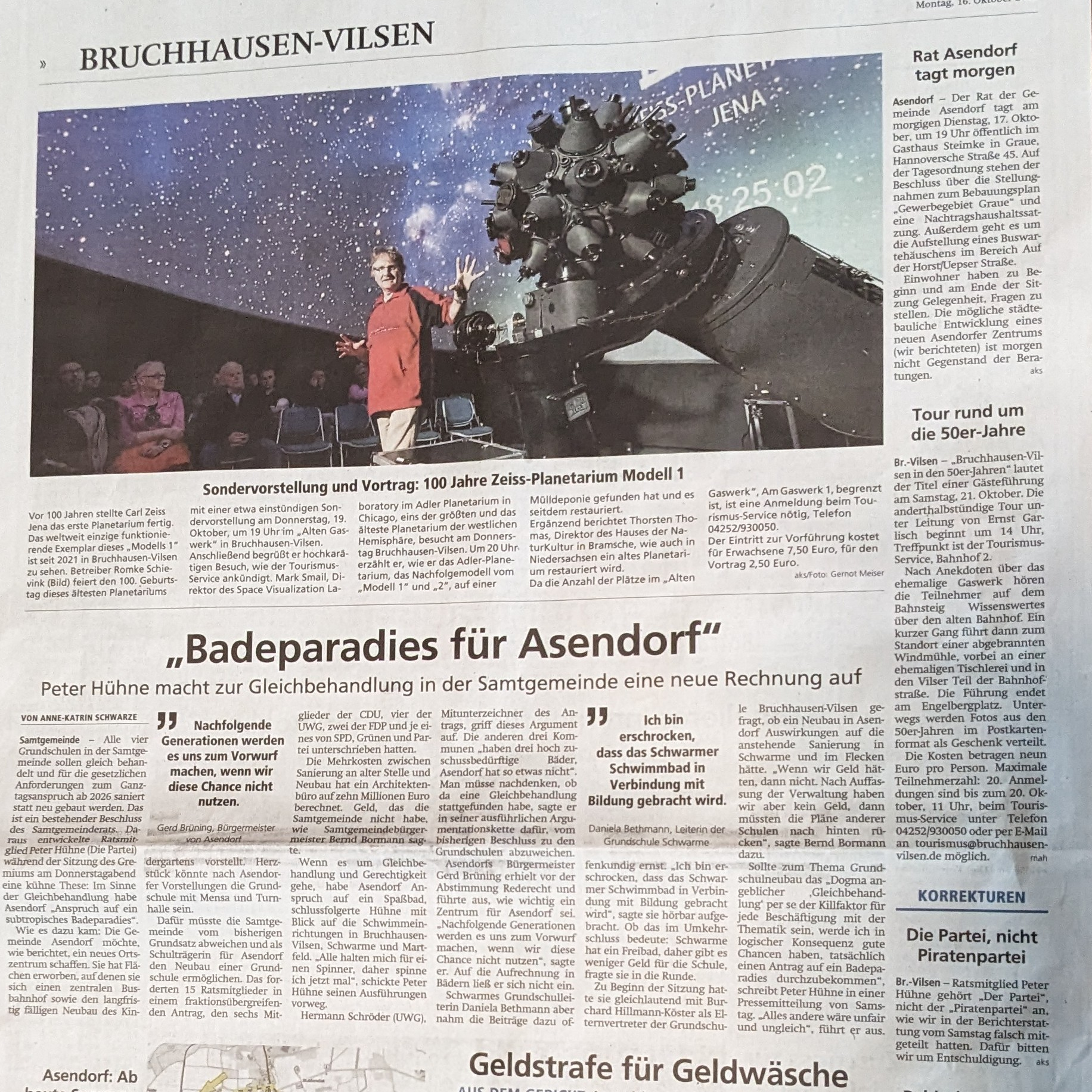 Kreiszeitung Bericht