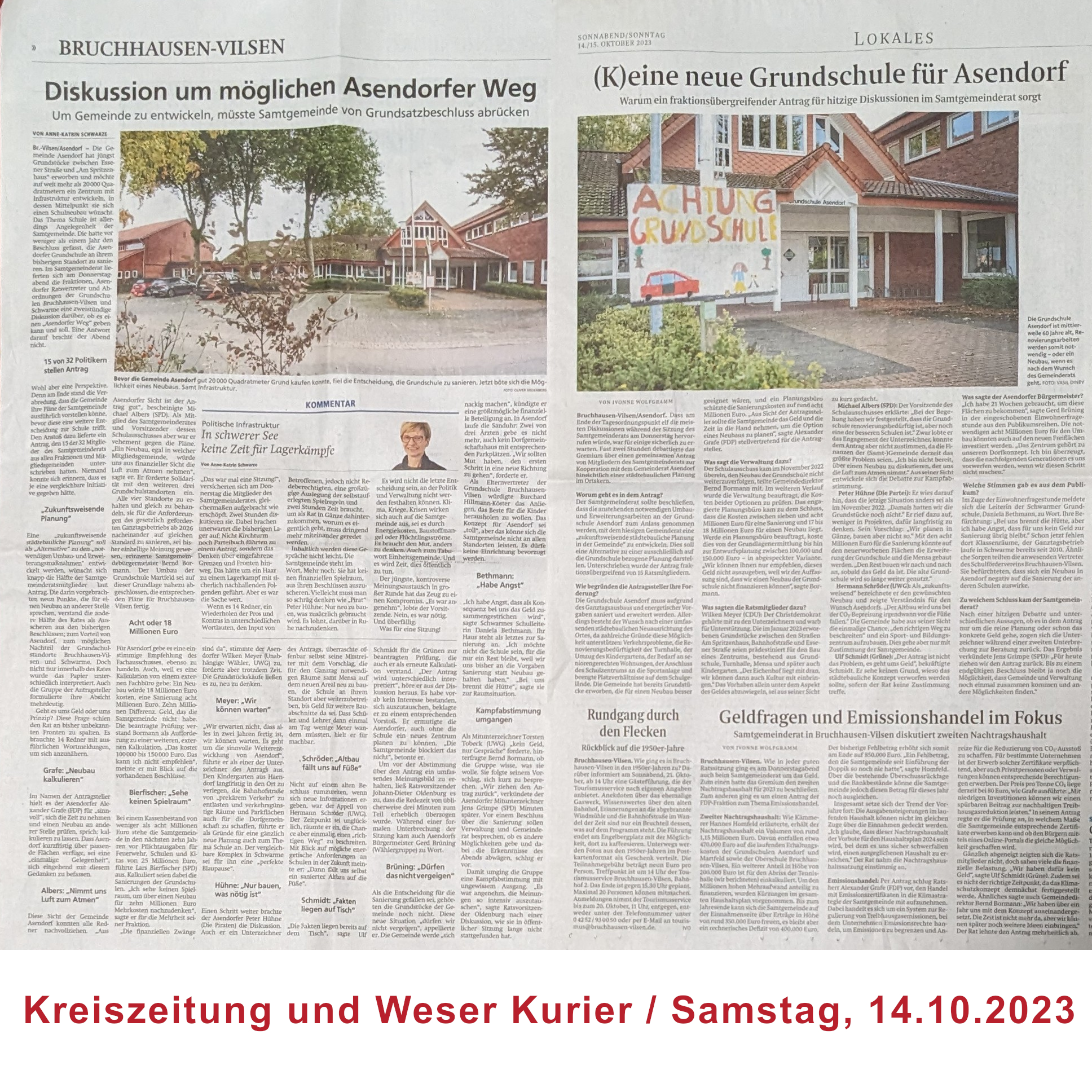 Weser Kurier Bericht