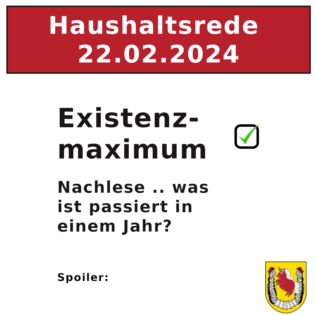 Haushaltsrede 2024